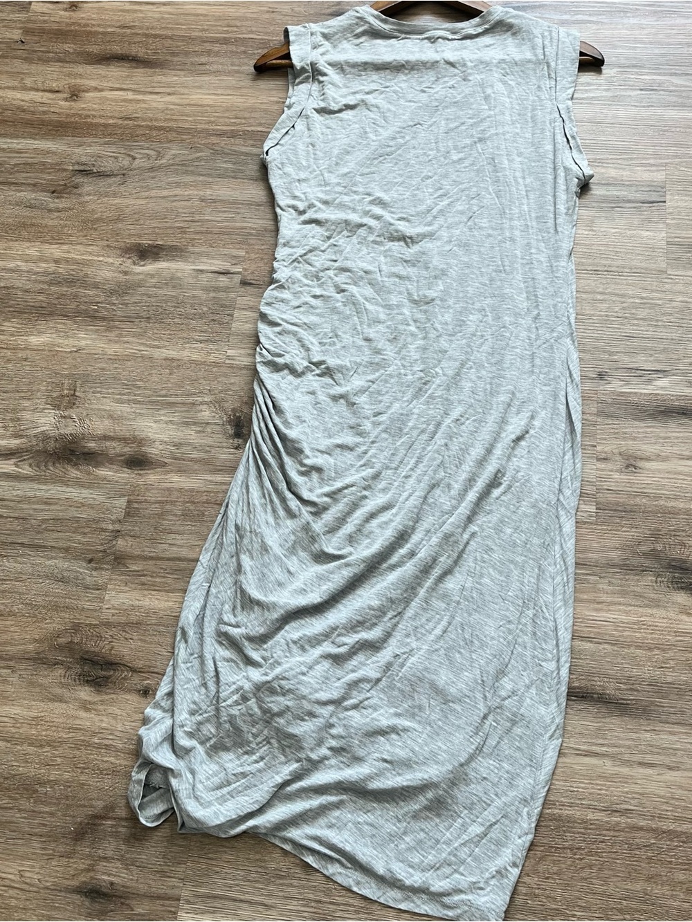 Majestic Filatures Sleeveless Light Gray Maxi Dress - Soft Jersey Comfort